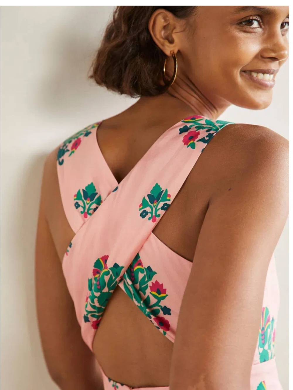 Boden Elsa Back Detail Midi Dress NWT UK 12 US 8